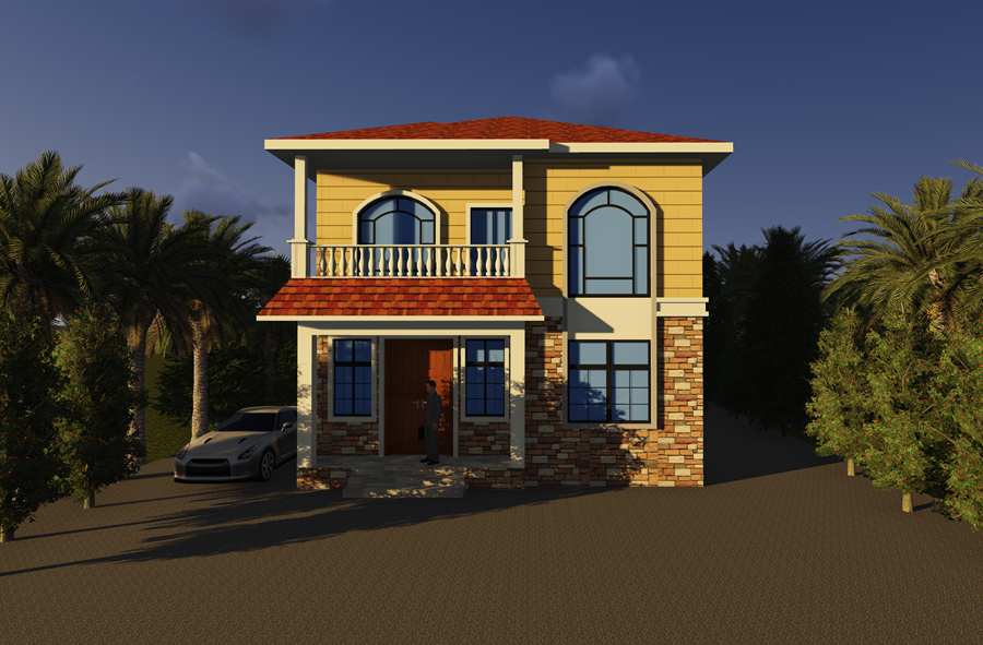 睿婕輕鋼別墅-地中海風格(圖1) 睿婕輕鋼別墅戶型