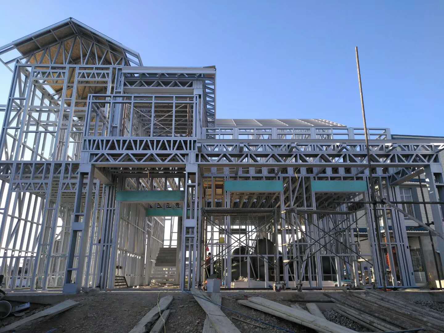 睿婕輕鋼別墅項目施工場地 睿婕輕鋼別墅項目施工場地